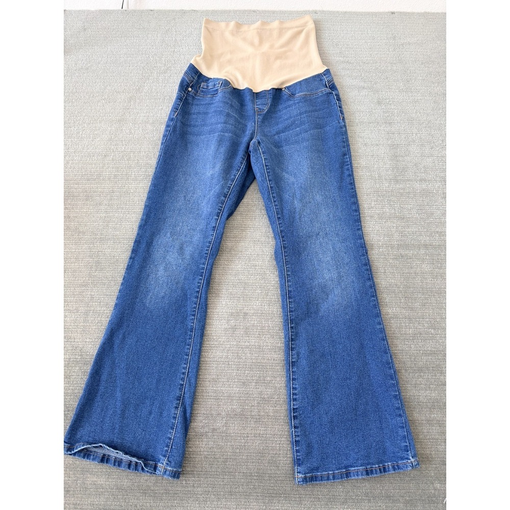 9th & Main Maternity‎ Jeans Women M Bootcut Bellyband Stretch Casual Classic
